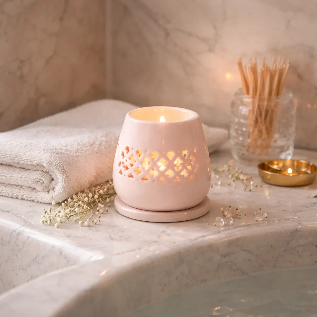 Handcrafted Marble Tealight Candle Holder