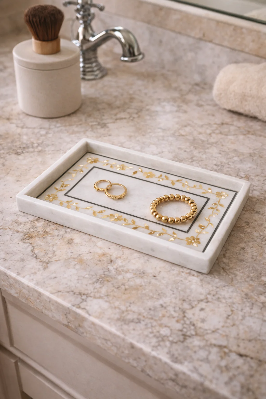 Marble Inlay Tray