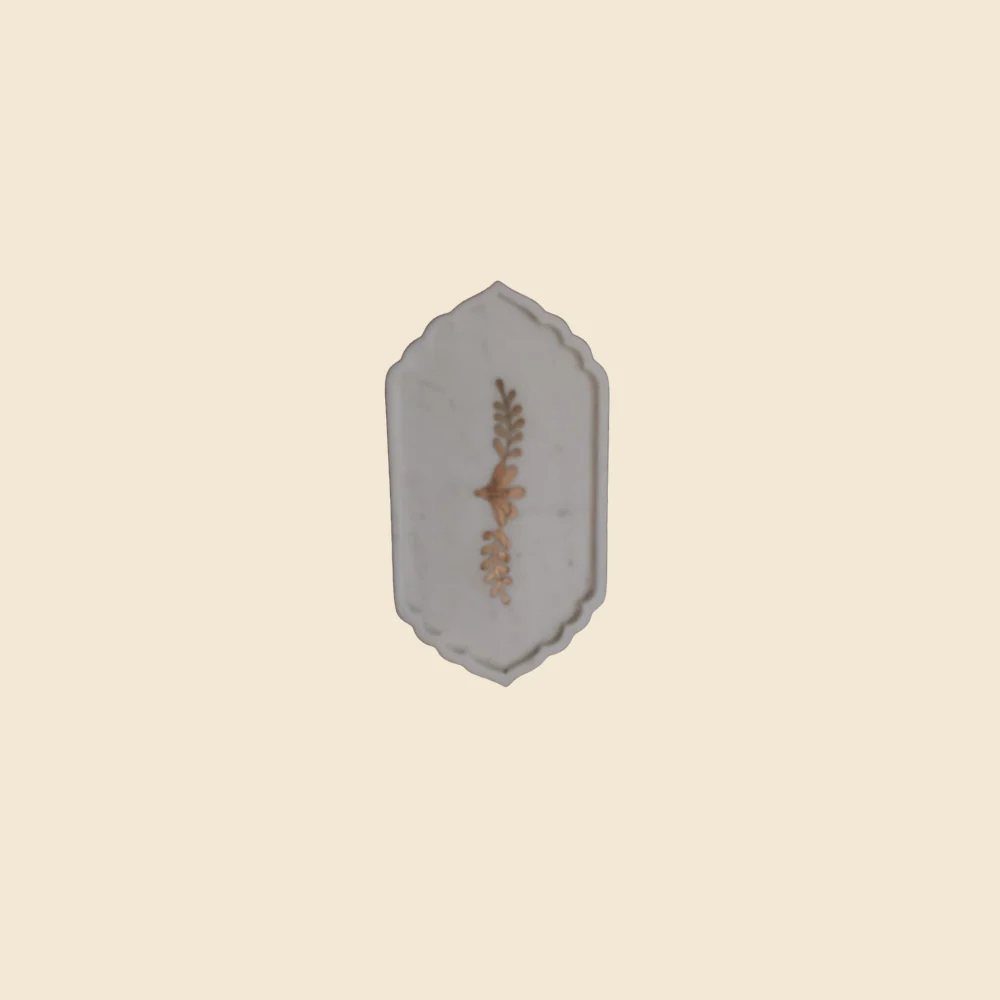Mini Marble Inlay Decorative Tray