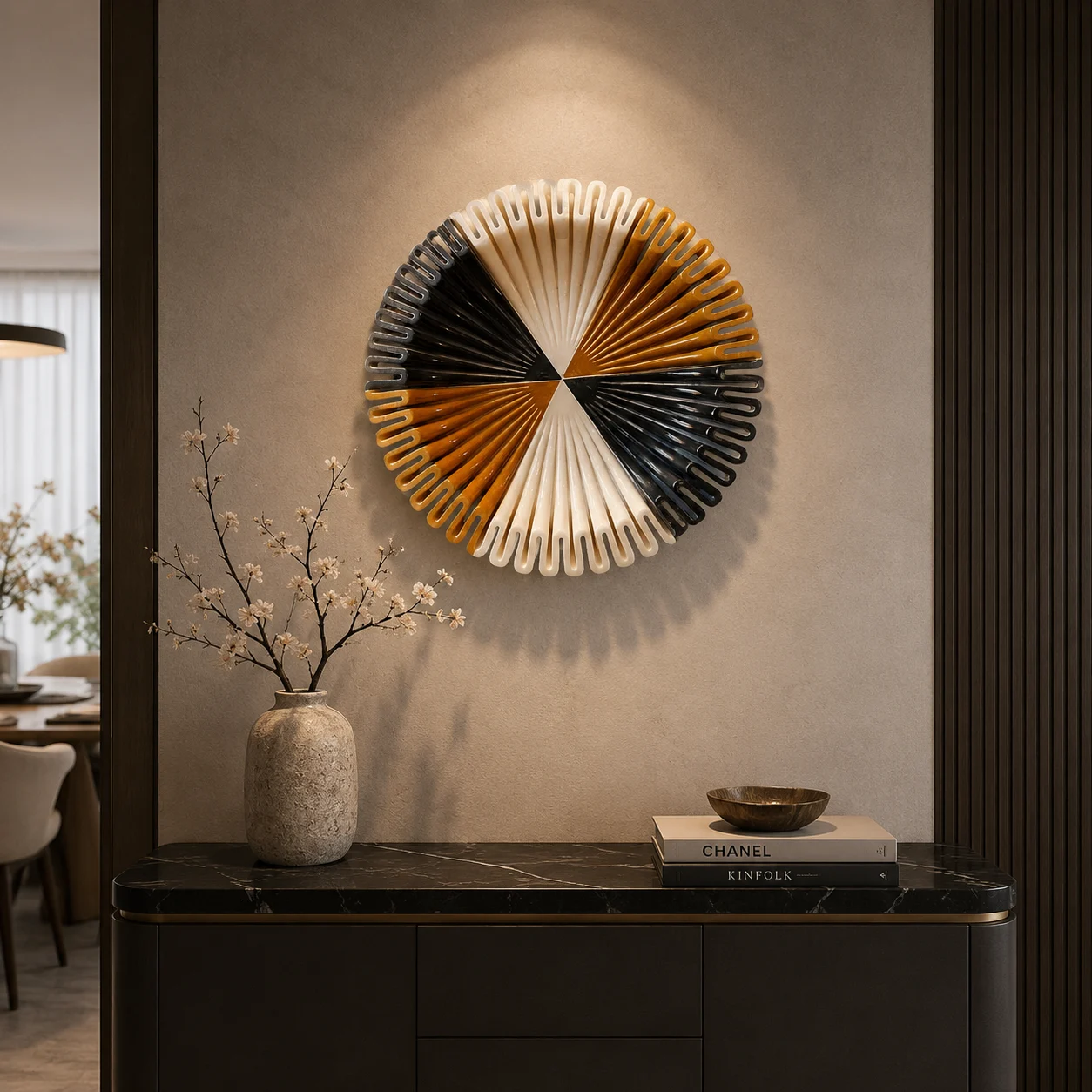 Modern Geometric Decorative Wall Plate