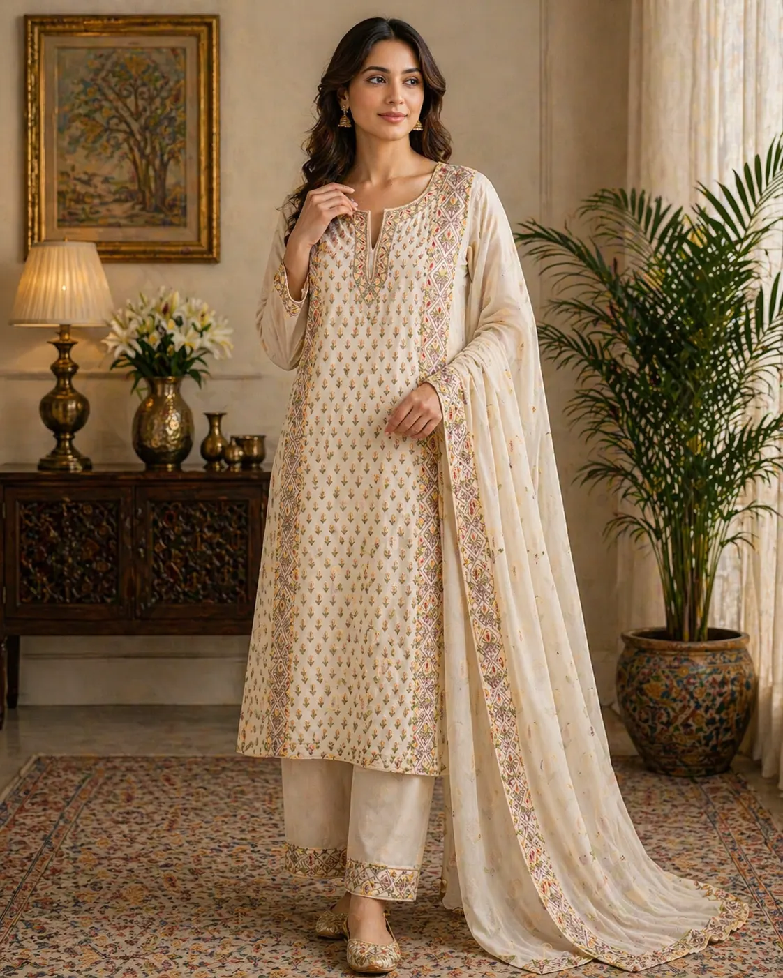 Sozni Embroidered 