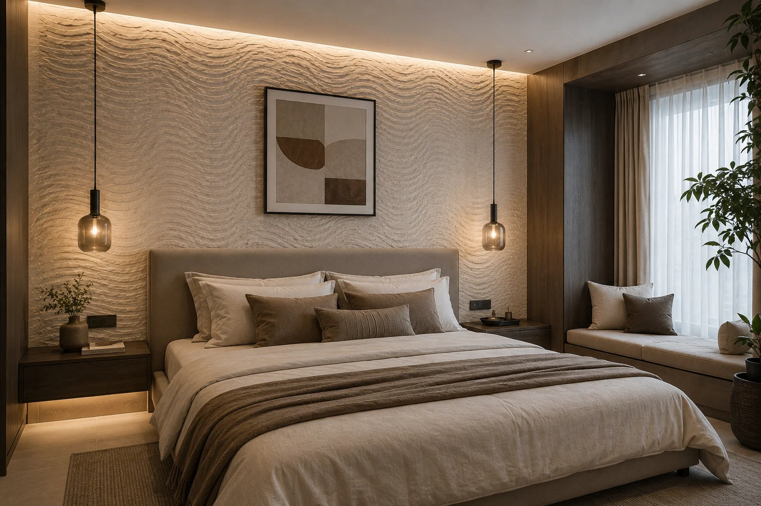 FlowWave 3D Stone Wall Panel