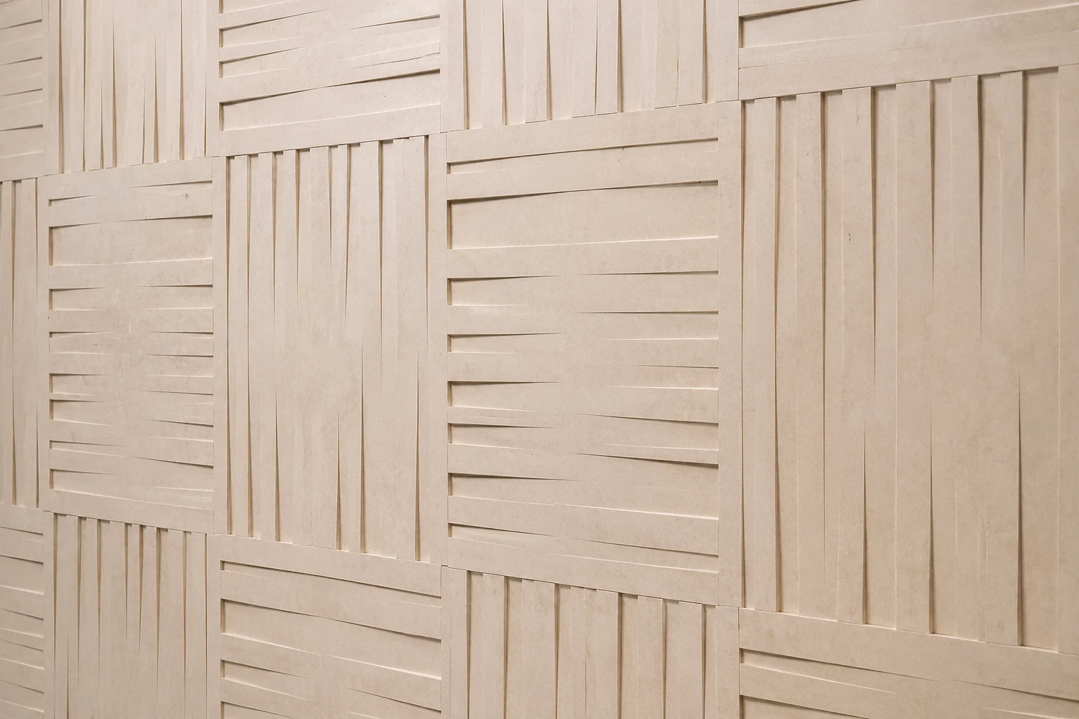 Strata Grid Stone Wall Panel